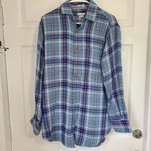 Peter Millar Men's Mounainside Collection Long Sleeve Button Down Flannel